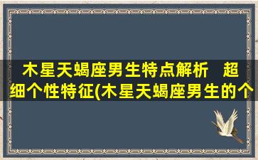 木星天蝎座男生特点解析   超细个性特征(木星天蝎座男生的个性特点解析-深入揭秘其超细个性特征)